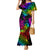 LGBT History Month Family Matching Mermaid Dress and Hawaiian Shirt Polynesian Hammerhead Shark LT01 Mom's Dress Rainbow - Polynesian Pride