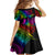 LGBT History Month Family Matching Off Shoulder Short Dress and Hawaiian Shirt Polynesian Hammerhead Shark LT01 - Polynesian Pride