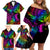 LGBT History Month Family Matching Off Shoulder Short Dress and Hawaiian Shirt Polynesian Hammerhead Shark LT01 - Polynesian Pride