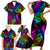 LGBT History Month Family Matching Short Sleeve Bodycon Dress and Hawaiian Shirt Polynesian Hammerhead Shark LT01 - Polynesian Pride