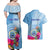 Micronesia Culture Day Couples Matching Off Shoulder Maxi Dress and Hawaiian Shirt Tribal Pattern Tropical Style LT01 - Polynesian Pride