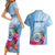 Micronesia Culture Day Couples Matching Short Sleeve Bodycon Dress and Hawaiian Shirt Tribal Pattern Tropical Style LT01 - Polynesian Pride