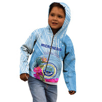 Micronesia Culture Day Kid Hoodie Tribal Pattern Tropical Style LT01 - Polynesian Pride