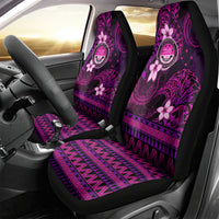 FSM Culture Day Car Seat Cover Tribal Pattern Pink Version LT01 - Polynesian Pride