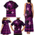 FSM Culture Day Family Matching Tank Maxi Dress and Hawaiian Shirt Tribal Pattern Pink Version LT01 - Polynesian Pride