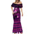 FSM Culture Day Mermaid Dress Tribal Pattern Pink Version LT01 - Polynesian Pride