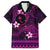 FSM Chuuk State Family Matching Summer Maxi Dress and Hawaiian Shirt Tribal Pattern Pink Version LT01 Dad's Shirt - Short Sleeve Pink - Polynesian Pride