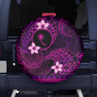FSM Chuuk State Spare Tire Cover Tribal Pattern Pink Version LT01 - Polynesian Pride