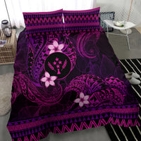 FSM Kosrae State Bedding Set Tribal Pattern Pink Version LT01 - Polynesian Pride