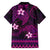 FSM Kosrae State Family Matching Short Sleeve Bodycon Dress and Hawaiian Shirt Tribal Pattern Pink Version LT01 - Polynesian Pride