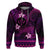 FSM Kosrae State Hoodie Tribal Pattern Pink Version LT01 Pullover Hoodie Pink - Polynesian Pride