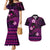 FSM Pohnpei State Couples Matching Mermaid Dress and Hawaiian Shirt Tribal Pattern Pink Version LT01 Pink - Polynesian Pride