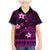 FSM Pohnpei State Family Matching Mermaid Dress and Hawaiian Shirt Tribal Pattern Pink Version LT01 Son's Shirt Pink - Polynesian Pride