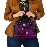 FSM Pohnpei State Shoulder Handbag Tribal Pattern Pink Version LT01 - Polynesian Pride