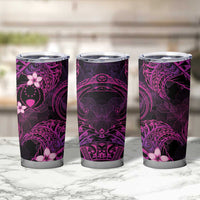 FSM Pohnpei State Tumbler Cup Tribal Pattern Pink Version LT01 - Polynesian Pride