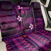 FSM Yap State Back Car Seat Cover Tribal Pattern Pink Version LT01 - Polynesian Pride