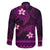 FSM Yap State Family Matching Puletasi and Hawaiian Shirt Tribal Pattern Pink Version LT01 - Polynesian Pride