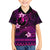 FSM Yap State Family Matching Puletasi and Hawaiian Shirt Tribal Pattern Pink Version LT01 Son's Shirt Pink - Polynesian Pride