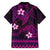 FSM Yap State Family Matching Summer Maxi Dress and Hawaiian Shirt Tribal Pattern Pink Version LT01 - Polynesian Pride