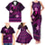 FSM Yap State Family Matching Tank Maxi Dress and Hawaiian Shirt Tribal Pattern Pink Version LT01 - Polynesian Pride