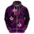 FSM Yap State Hoodie Tribal Pattern Pink Version LT01 - Polynesian Pride