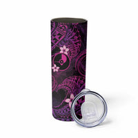 FSM Yap State Skinny Tumbler Tribal Pattern Pink Version LT01 - Polynesian Pride