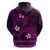 FSM Yap State Zip Hoodie Tribal Pattern Pink Version LT01 - Polynesian Pride