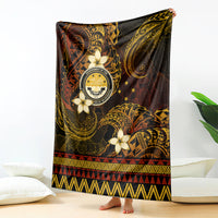 FSM Culture Day Blanket Tribal Pattern Gold Version LT01 - Polynesian Pride