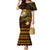 FSM Culture Day Family Matching Mermaid Dress and Hawaiian Shirt Tribal Pattern Gold Version LT01 Mom's Dress Gold - Polynesian Pride