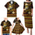 FSM Culture Day Family Matching Puletasi and Hawaiian Shirt Tribal Pattern Gold Version LT01 - Polynesian Pride