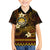 FSM Culture Day Family Matching Short Sleeve Bodycon Dress and Hawaiian Shirt Tribal Pattern Gold Version LT01 Son's Shirt Gold - Polynesian Pride