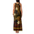 FSM Culture Day Family Matching Tank Maxi Dress and Hawaiian Shirt Tribal Pattern Gold Version LT01 - Polynesian Pride