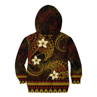 FSM Culture Day Kid Hoodie Tribal Pattern Gold Version LT01 - Polynesian Pride