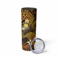 FSM Culture Day Skinny Tumbler Tribal Pattern Gold Version LT01 - Polynesian Pride