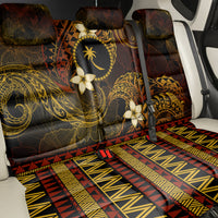 FSM Chuuk State Back Car Seat Cover Tribal Pattern Gold Version LT01 - Polynesian Pride