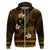 FSM Chuuk State Hoodie Tribal Pattern Gold Version LT01 Zip Hoodie Gold - Polynesian Pride