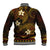 FSM Kosrae State Baseball Jacket Tribal Pattern Gold Version LT01 - Polynesian Pride