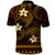 FSM Kosrae State Polo Shirt Tribal Pattern Gold Version LT01 - Polynesian Pride