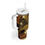 FSM Kosrae State Tumbler With Handle Tribal Pattern Gold Version