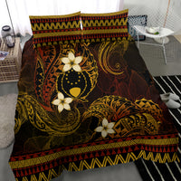 FSM Pohnpei State Bedding Set Tribal Pattern Gold Version LT01 - Polynesian Pride