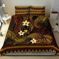 FSM Pohnpei State Bedding Set Tribal Pattern Gold Version LT01 - Polynesian Pride