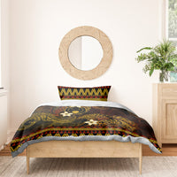 FSM Pohnpei State Bedding Set Tribal Pattern Gold Version LT01 - Polynesian Pride