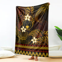 FSM Pohnpei State Blanket Tribal Pattern Gold Version LT01 - Polynesian Pride