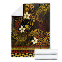 FSM Pohnpei State Blanket Tribal Pattern Gold Version LT01 - Polynesian Pride