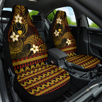 FSM Pohnpei State Car Seat Cover Tribal Pattern Gold Version LT01 One Size Gold - Polynesian Pride