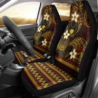 FSM Pohnpei State Car Seat Cover Tribal Pattern Gold Version LT01 - Polynesian Pride