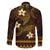 FSM Pohnpei State Family Matching Puletasi and Hawaiian Shirt Tribal Pattern Gold Version LT01 - Polynesian Pride