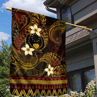 FSM Pohnpei State Garden Flag Tribal Pattern Gold Version LT01 - Polynesian Pride