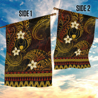 FSM Pohnpei State Garden Flag Tribal Pattern Gold Version LT01 - Polynesian Pride