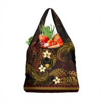 FSM Pohnpei State Grocery Bag Tribal Pattern Gold Version LT01 1-pack One Size Gold - Polynesian Pride
